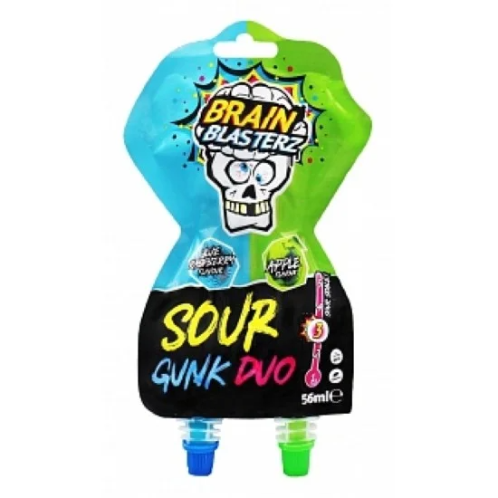 Brain Blasterz Sour Gunk Duo - mere verzi & zmeură albastră 0.056ml