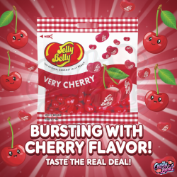 Jelly Belly Very Cherry Jelly Beans - bomboane cu gust de cireșe 70g