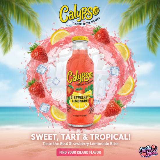 Calypso Strawberry Lemonade - limonadă cu gust de căpșuni 473ml