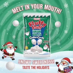 Charms Fluffy Stuff Snow Balls Cotton Candy - căpșuni 60g