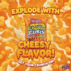 Herr's Baked Cheese Curls - branza 199g