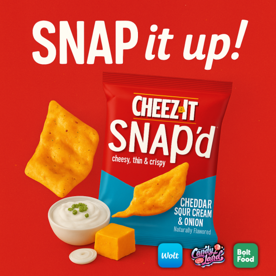Cheez-It Snap'd Cheddar Sour Cream & Onion 62g