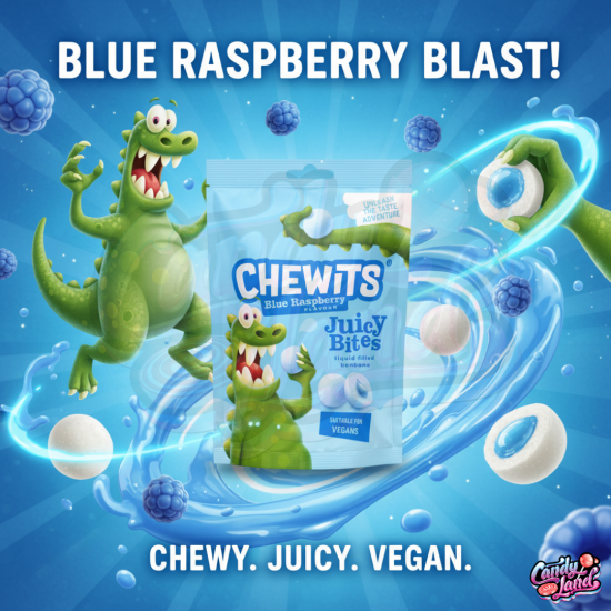 Chewits Juicy Bites Blue Raspberry 115g