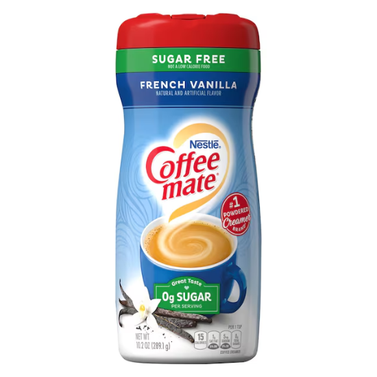 Nestle Coffee Mate Coffee Creamer Sugar Free French Vanilla 289g
