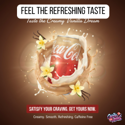 Coca Cola USA Vanilla - suc cu gust de vanilie 355ml