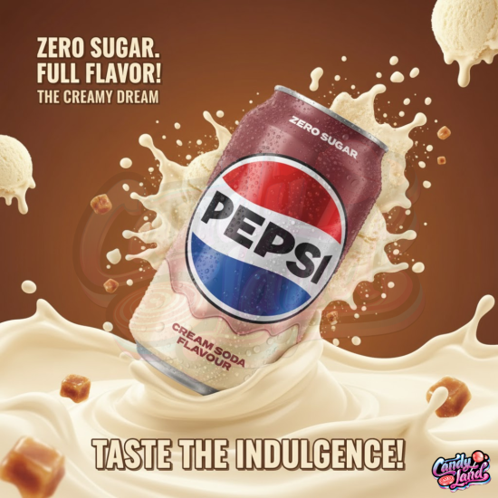 Pepsi (FĂRĂ ZAHĂR) Cream Soda 330ml