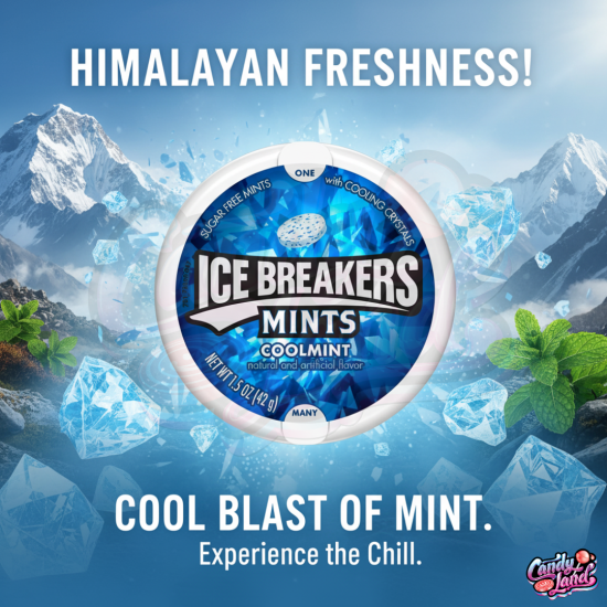 Ice Breakers Cool Mint - gumă cu gust de mentă 42g