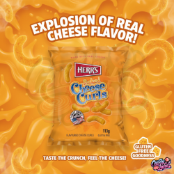 Herr's Baked Cheese Curls - brânză 113g