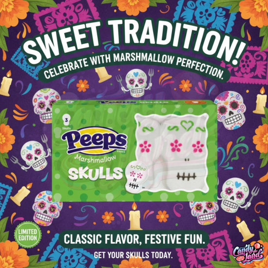 Peeps Marshmallow Skulls 42g