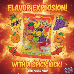 Din Don Fruity's Ju-C Hot & Spicy 360g