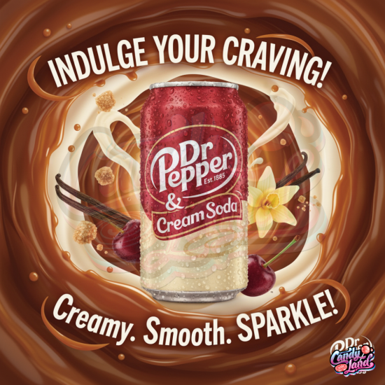 Dr. Pepper USA Cream Soda - cu gust de frișcă 355ml