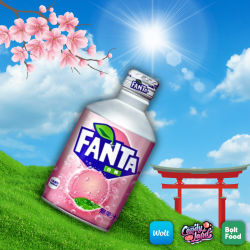 Fanta (JAPAN) White Peach Aluminium Bottle 300ml