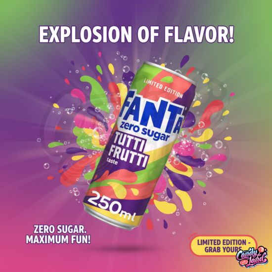 Fanta (UK) Tutti Frutti Zero Sugar 250ml