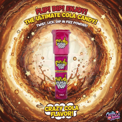 Bazooka Push Pop Flip-N-Dip Cola 25g
