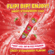 Bazooka Push Pop Flip-N-Dip Strawberry 25g