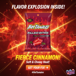 Hot Tamales Filled Bites Fierce Cinnamon 85g
