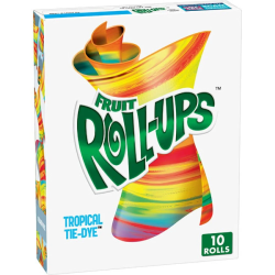 Fruit Roll-Ups Tropical Tie-Dye Pack - fructe 141g