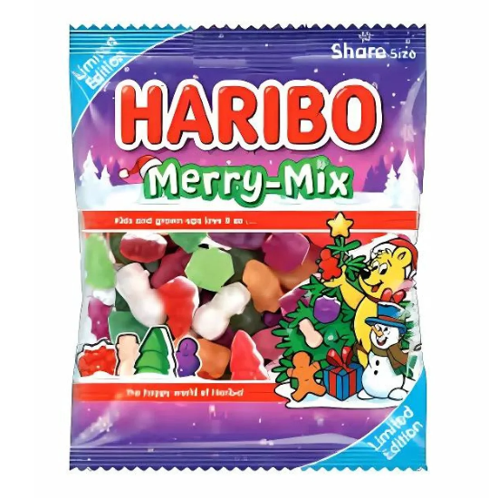 Haribo Merry Mix Clipstrip - jeleuri 160g