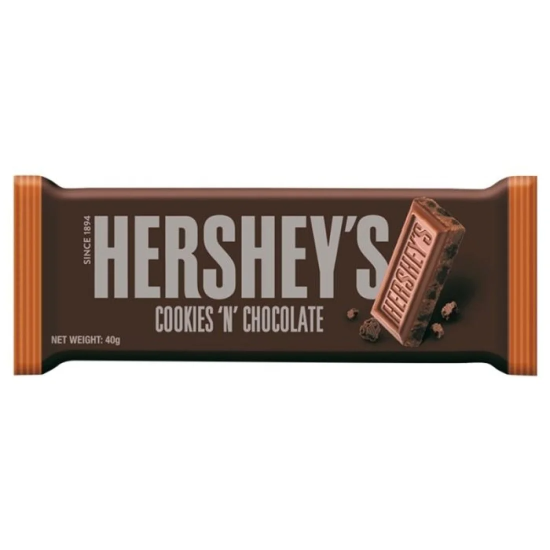 Hershey's Bar Cookies'n Chocolate - cu gust de ciocolată și prăjituri 40g