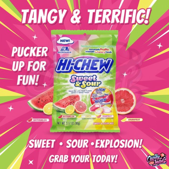 Hi-Chew (JAPAN) Sweet & Sour Mix Bag - fructe acrișoare și dulci 90g