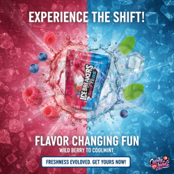 Ice Breakers Flavor Shifters Gum Wild Berry Coolmint 92g [EXP 30/9/2025}