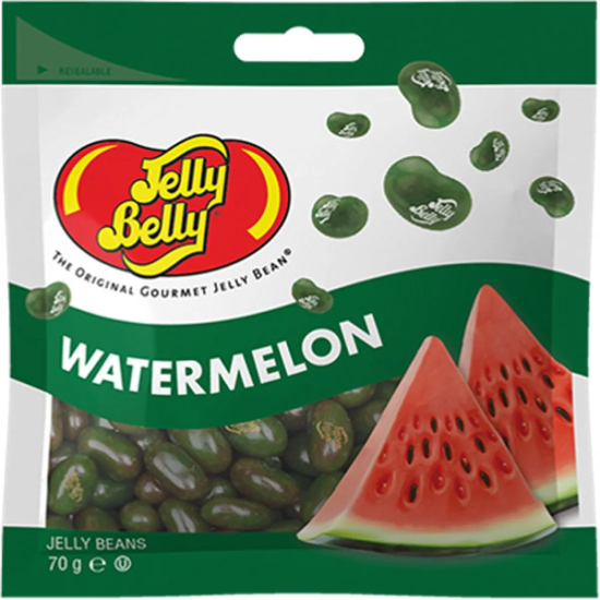 Jelly Belly Watermelon - bomboane cu gust de pepene 70g Jelly Belly Watermelon - bomboane cu gust de pepene 70g