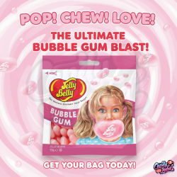 Jelly Belly Bubble Gum Jelly Beans - bomboane cu gust de gumă de mestecat 70g 