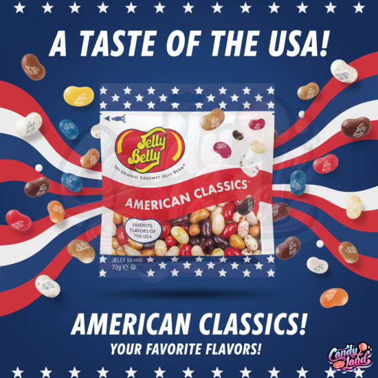 Jelly Belly American Classics Jelly Beans - bomboane cu gust de fructe 70g