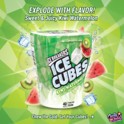 Ice Breakers Ice Cubes Kiwi Watermelon - kiwi si pepene 92g 