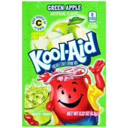 Kool Aid Green Apple Sachet - amestec de băutură cu măr verde 6.3g