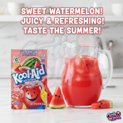 Kool Aid Watermelon Sachet - cu gust de pepene 4.3g
