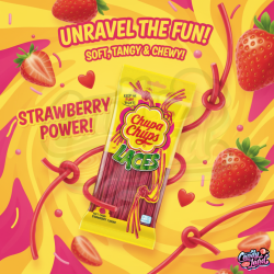 Chupa Chups Laces Strawberry 90g