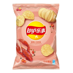 Lay's Spicy Crayfish Flavor 70g - chipsuri cu aroma de crab picant (CHINA)
