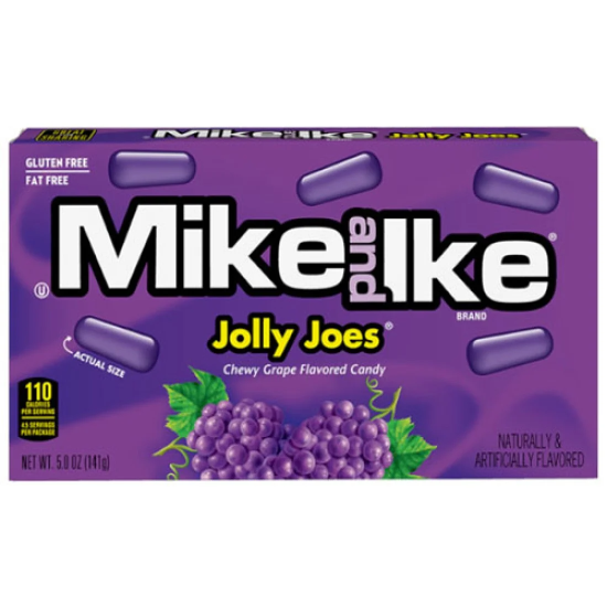 Mike & Ike Jolly Joe's Grape - bomboane cu gust de struguri 22g