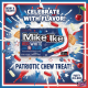 Mike & Ike Red, White & Blue Theatre Box - bomboane cu gust de afine, vanilie și cireșe 120g