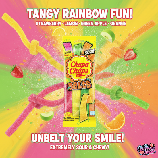 Chupa Chups Sour Belts Mixed 90g