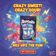 Bazooka Mix-Upz - bomboane cu gust de fructe 45g