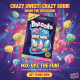 Bazooka Mix-Upz - bomboane cu gust de fructe 140g