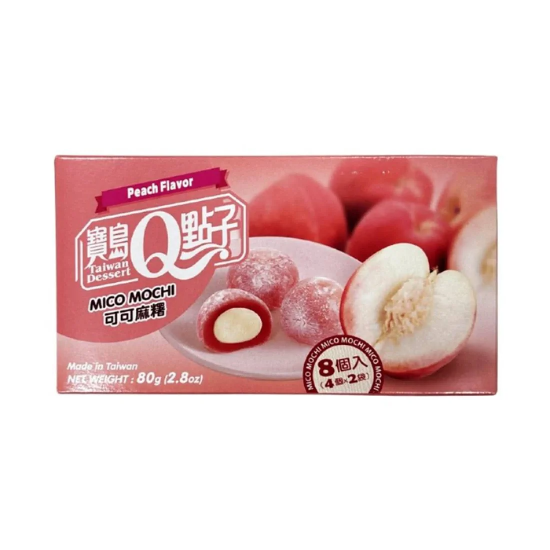 Q Brand Cacao Peach Mochi 80g TWN Q Brand Cacao Peach Mochi 80g TWN