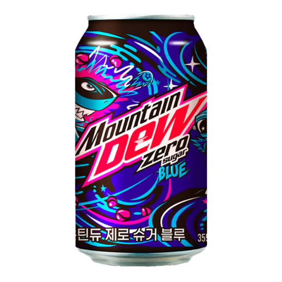 Lotte Chilsung (COREEA DE SUD) Mountain Dew Zero Sugar Blue - fara zahar 355ml