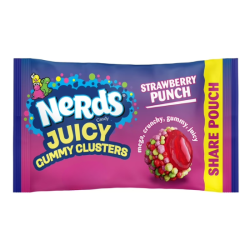 Wonka Nerds Juiced Gummy Clusters Strawberry Punch 75g
