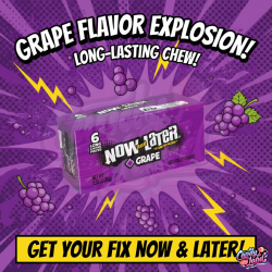 Now & Later Grape - caramea cu gust de struguri 26g