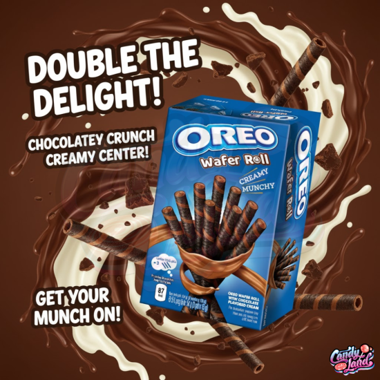 Oreo (ASIA) Chocolate Wafer Roll - rulou de napolitană cu gust de ciocolată 54g