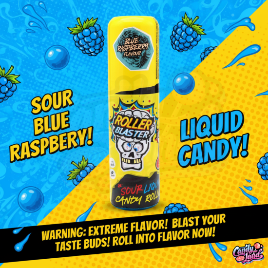 Brain Blasterz Roller Blaster Blue Raspberry - zmeură albastră 0.06l