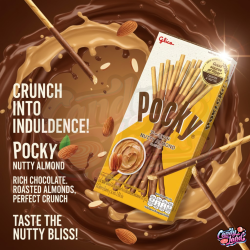 Pocky (JAPAN) Nutty Almond - sticksuri cu gust de migdale 39g