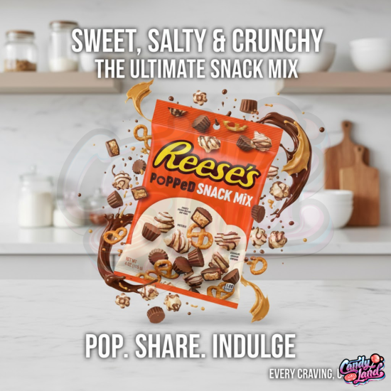 Reese's Popped Snack Mix - covrigi cu gust de ciocolată 113g