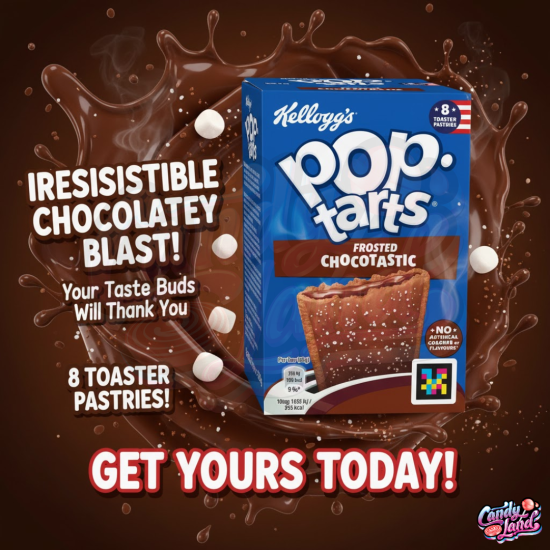 Pop Tarts Frosted Chocotastic - plăcinte americane cu gust de ciocolată 384g