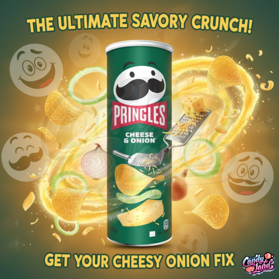 Pringles Cheese & Onion - branza si ceapa 165g