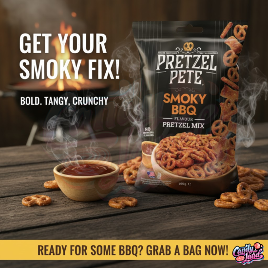 Pretzel Pete Pretzel Mix Smoky BBQ 160g
