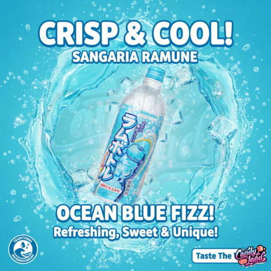 Sangaria (JAPAN) Original Ramune Soda 500ml Sangaria (JAPAN) Original Ramune Soda 500ml